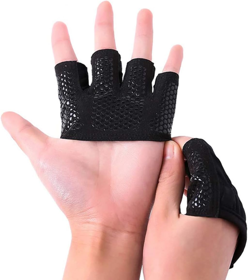 Weight-Lifting Gloves Crossfit Workout Fitness Gym Gloves Callus-Guard Gym Barehand Grips Accessories, Support Cross-Training, Rowing, Power-Lifting, Pull Up for Men & Women