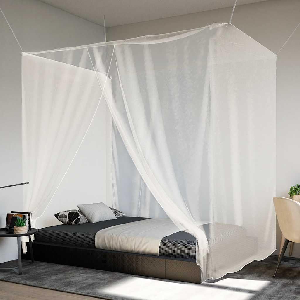 Générique Moustiquaire Suspendue 156 Maille Blanc 220x200x210 cm,Équipements Sportifs,Loisirs de Plein air,Camping et randonnée,Moustiquaires,0.56 KG,4010057