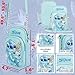 Get Trend Disney Stitch Crossbody Phone Bag for Girls Small Shoulder Bag Mini Cell Purse with Adjustable Strap for School Cute Stuff Gifts for Girls (Blue Stitch)