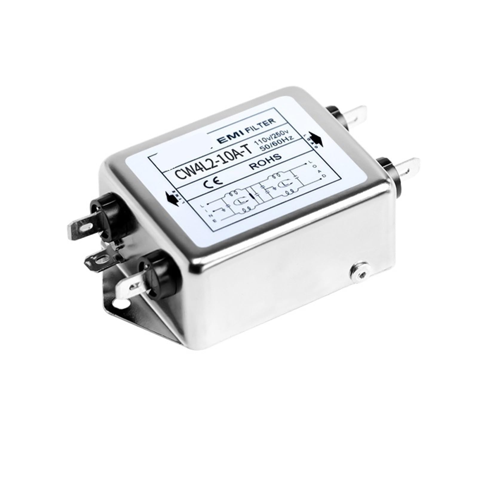 Filtro de fuente de alimentacion de 220 V antiinterferencias tipo riel 4