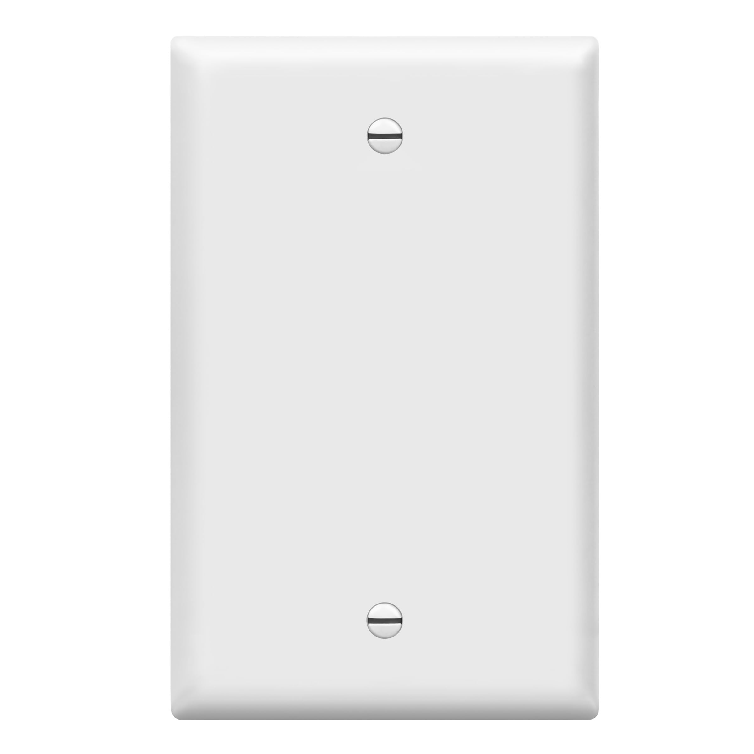 ENERLITES Blank Device Wall Plate, Jumbo 1-Gang 4.88" x 3.11", Mid-Size, Unbreakable Polycarbonate Thermoplastic, UL Listed, 8801M-W, White-image-18