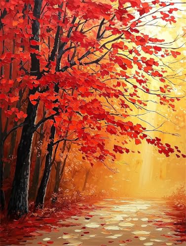 Peinture Numéro Adulte Arbre Abstrait Idée Cadeau Loisirs Créatifs