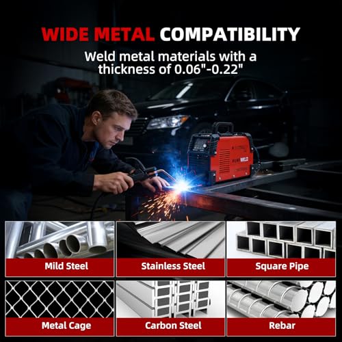 Image of 165A Stick Welder, Portable Welding Machine, IGBT Inverter ARC Weldr 110 /220V Dual Voltage Hot Start ARC Force, Large LED Display MMA /Lift TIG Welder for 1 /16 inch to 1-8 inch Rod