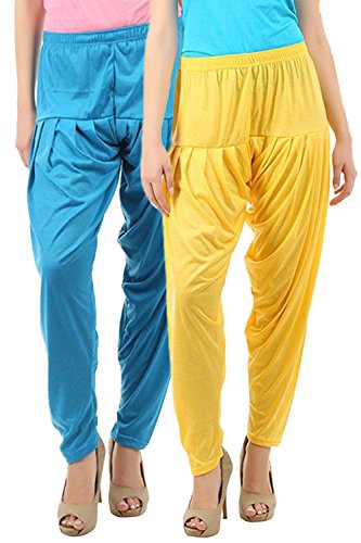 Image of Buy That Trendz Women's Viscose Dhoti Patiyala Salwar Harem Bottoms Pants