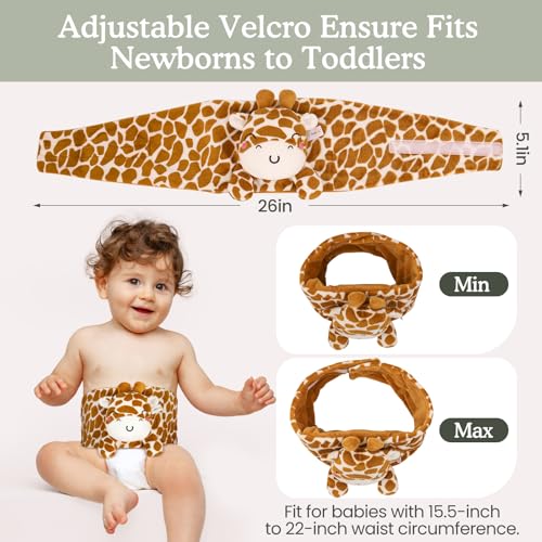 image for Cuckool Baby Colic and Gas Relief, Heated Tummy Wrap for Newborns Bell