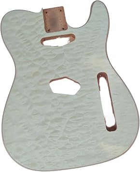 One Piece Mahogany Electric Guitar Body With Large Foil Pre Built Guitar Body