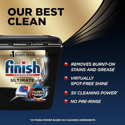 Image of Finish Ultimate Dishwasher Detergent- 62 Count - With CycleSync Technology - Dishwashing Tablets - Dish Tabs