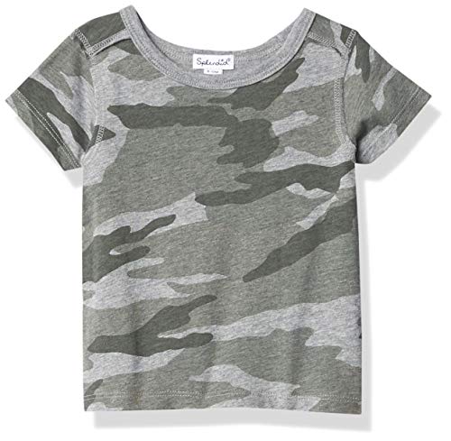 Splendid Camiseta de manga corta para niños – gris – 3-6 meses