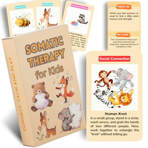 Somatic Therapy Cards for Kids 52 Mindfulness & Emotional Regulation Activities for Calm Focus Coping Skills - Social Emotional Learning Tools for Parents Therapists Ages 612 Calm Down Corner