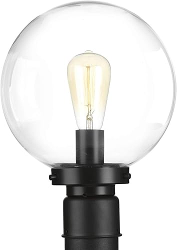 Progress Lighting P540007-031 - Faroles de globo para exteriores, color negro