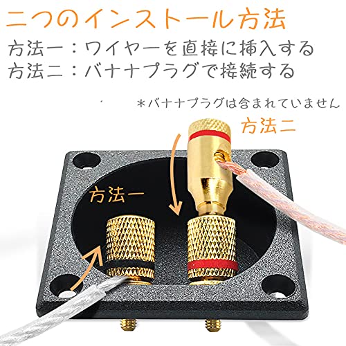 Amazon.co.jp: 2個 角型 埋込型 スピーカーターミナルボックス