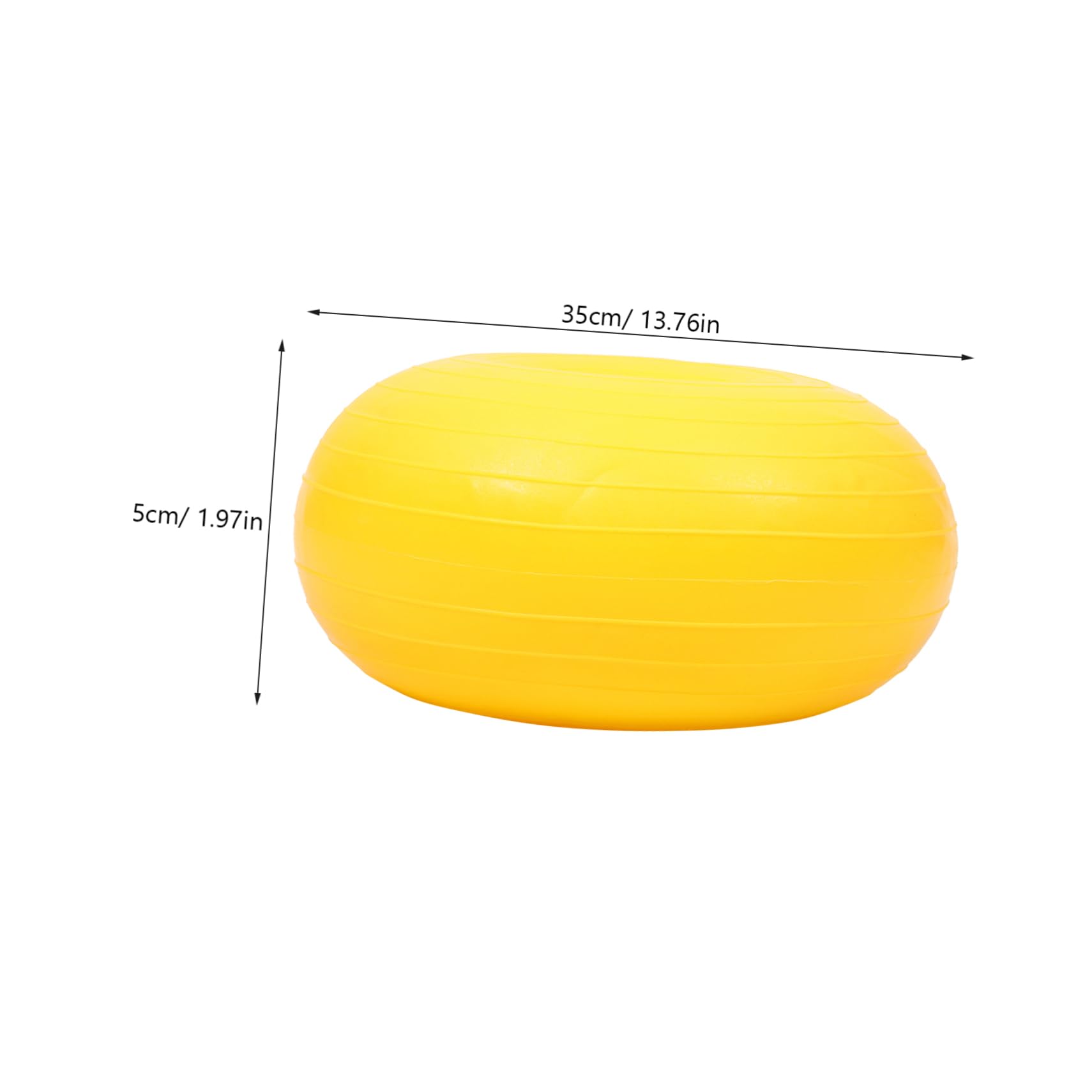 BRIGHTFUFU Yoga Ball Exercise Ball Yoga Accessories Yoga Accessory Professional Pilates Ball Daily Use Core Ball Workout Pilates Ball Workout Accessory Yoga Supply Small Core Ball Yellow PVC