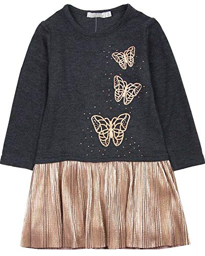 Girl's Butterflies Print Knit Dress with Tights, Sizes 2-7