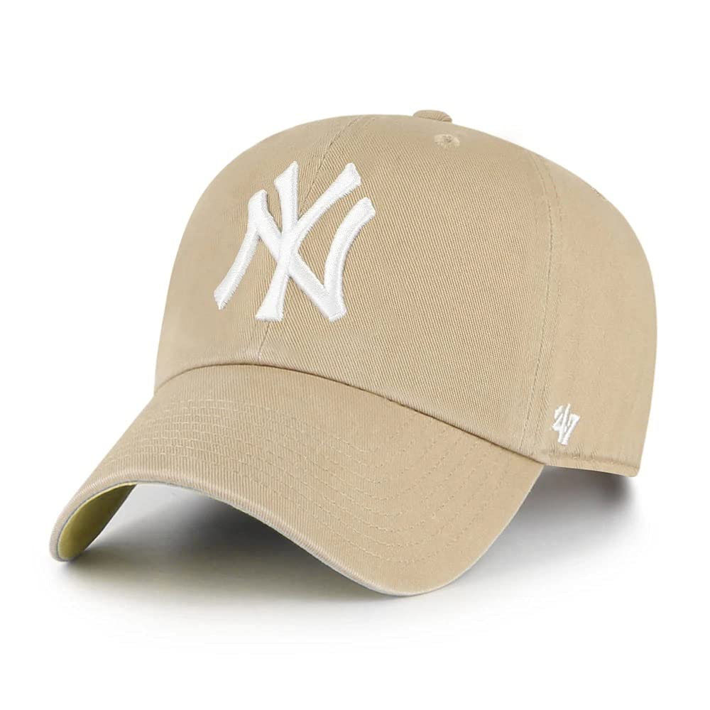 '47 MLB New York Yankees Brand Navy Basic Logo Clean Up Home Adjustable Hat — view 36