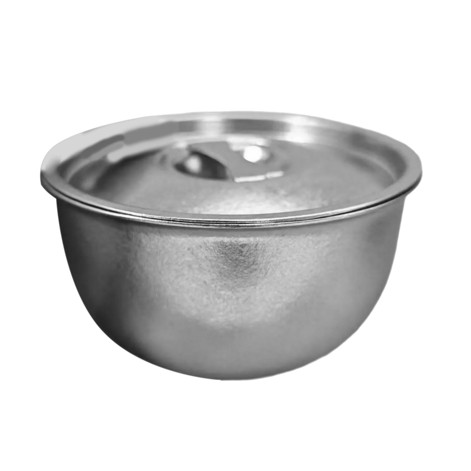 TEMOOUES Compact Metal 600ml Food Bowl, Tight-Fit Lid for Gym, Picnics & On-the-Go Meal Prep Single Layer Metal Food Container