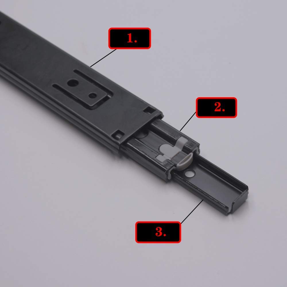 Guida for cassetti in acciaio laminato a freddo