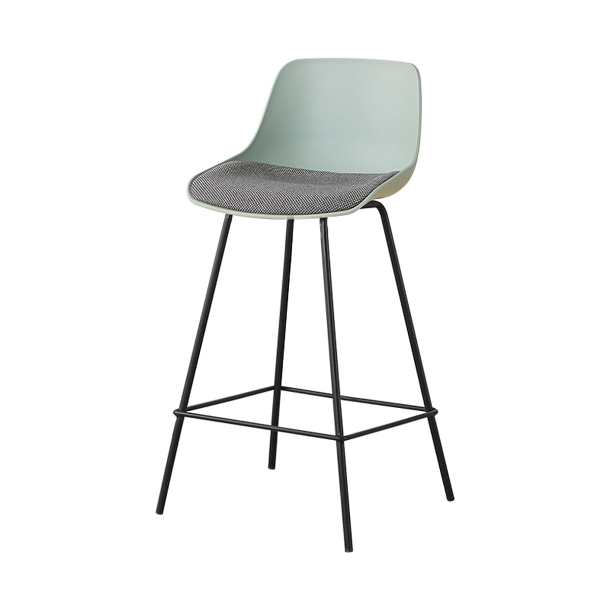 Tabouret de bar avec dossier polypropylène hauteur 65 cm pour pub et îlot