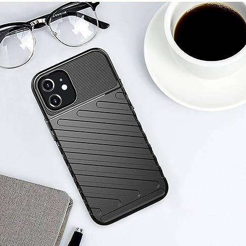 Image of Amazon Brand - Solimo Shockproof Mobile Cover for Apple iPhone 12 Mini (360 Degree Protection | Protective Design | Anti-Scratch Tough Slim TPU Case), Black