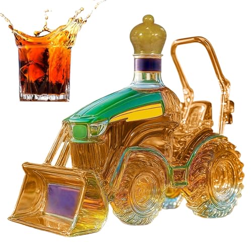 Décanter à Tequila tracteur 3D en verre pour vitrine maison - 7