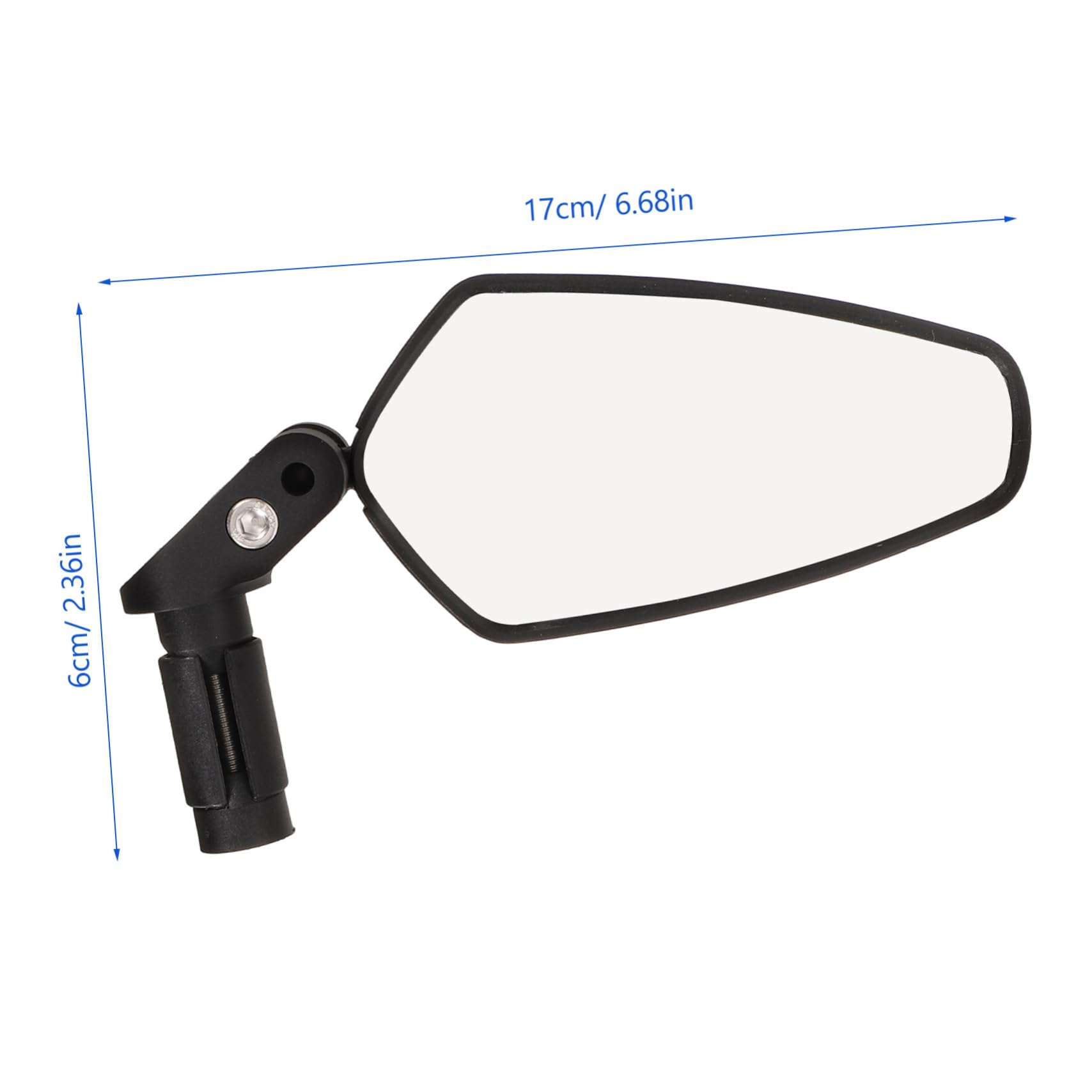 Toddmomy 5 Stück Bike Mirror mit Breitem Rückspiegel für Mountainbike Verstellbar und Langlebig für Sicheres Fahren Kurze Ausführung
