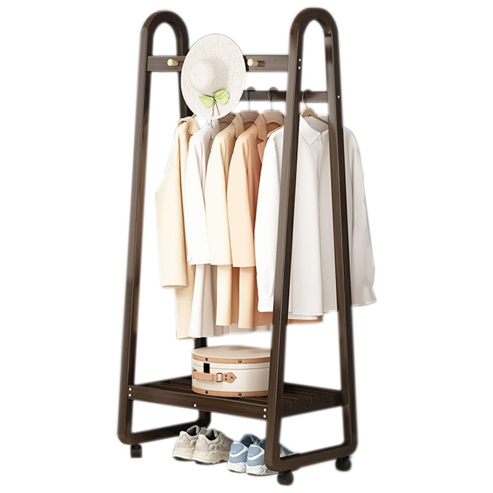 FGXHHS Freestanding Coat Rack with Wheels and Storage for Entryway, Hall, Foyer, Utility Room, Bedroom Organization