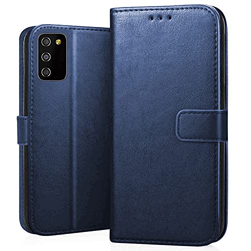 CEDO Samsung Galaxy M02s / F02s / A02s Flip Cover | Leather Finish | Inside Pockets & Inbuilt Stand | Shockproof Wallet Style Magnetic Closure Back Case Flipcover (Blue) CEDO Samsung Galaxy M02s / F02s / A02s Flip Cover | Leather Finish | Inside Pockets & Inbuilt Stand | Shockproof Wallet Style Magnetic Closure Back Case Flipcover (Blue)