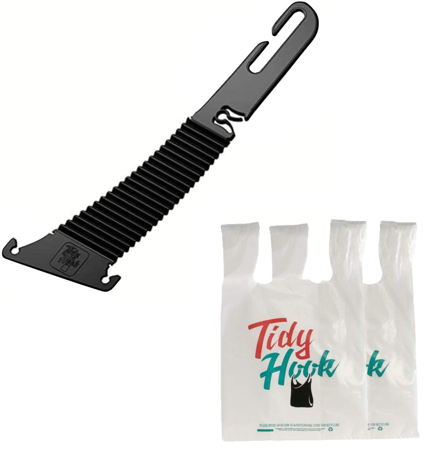 Tidy Hook Auto El único gancho para reposacabezas lateral del asiento diseñado para el alcance y la seguridad del conductor Ubicado centralmente para bolsos