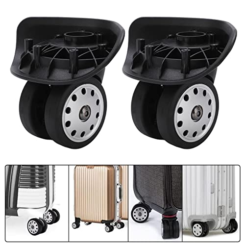 Roulette à Bagages, 1 Paire A88 Roue Poreuse Valise roulettes de Remplacement de Bagages pour Sacs de Voyage Grande Taille