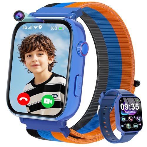 4G Smartwatch Bambini, Kids Smart Watch Intelligente con GPS, SOS,
