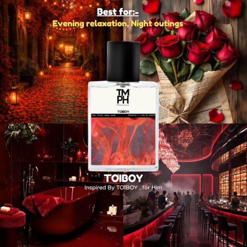 Image of TMPerfumehouse Toiboy EDP for Men | Floral, Spicy & Long Lasting Perfume Spray | Rose, Floral & Musky Fragrance | Luxury Gift for Him | TMPH | 50ml