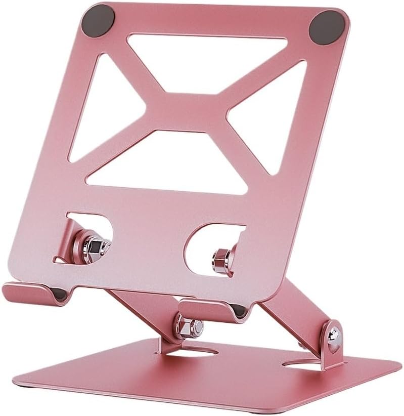 Aluminum Alloy Tablet Desktop Stand Foldable and Adjustable Computer(Black-JoJo's Bizarre Adventure1)