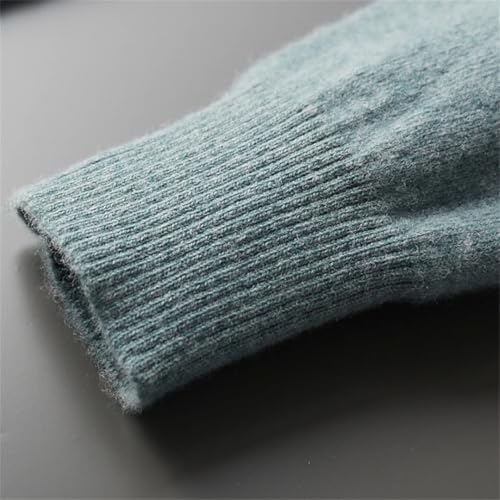 Men's Turtleneck Wool Pullover Men's Long Sleeve Basic Warm Business Knit Sweater3