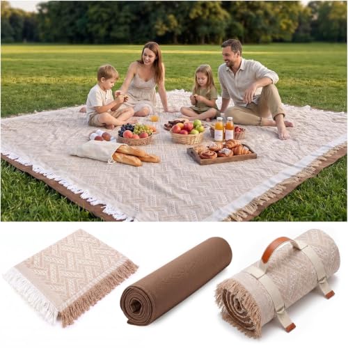 Genovega 2 in 1 Extra Large Rug Outdoor Picnic...