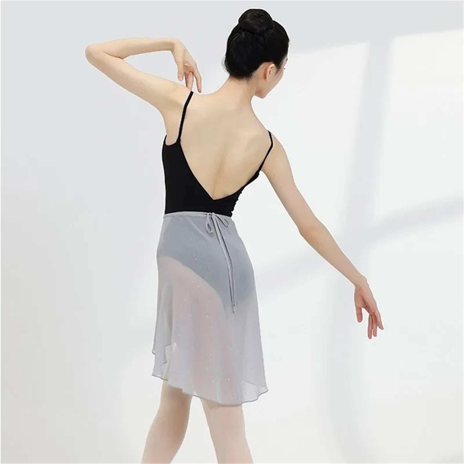 Ballettrock Frauen Langes Wickelballerina-Ballettkleid Tanzkleid Weiches Trainings- und Praxisrock for Erwachsene Für Damen