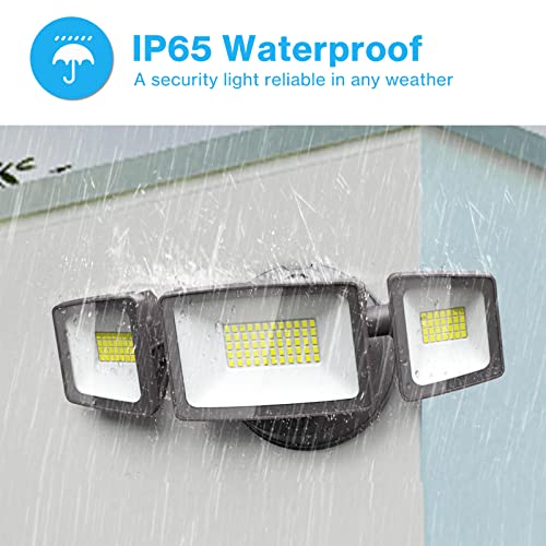 Olafus 55W Flood Lights Dusk To Dawn Outdoor Lighting, Ip65 Waterproof Led Security Light With Photocell, 5500Lm Dusk Dawn Outside Light, 6500K Brown Exterior Floodlight For Yard Garden Porch Backyard #TOP3