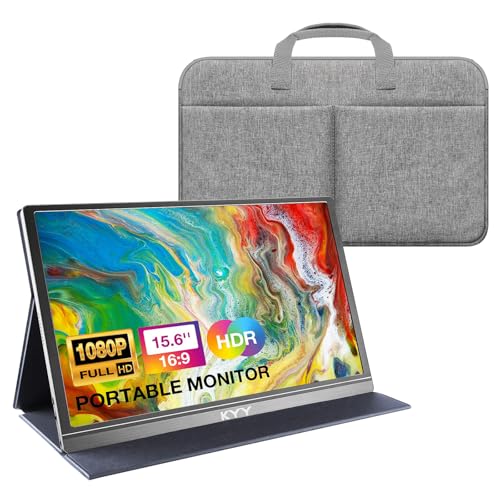 Image of KYY 15.6 inch Portable Monitor (K3-G) and Travel Bag