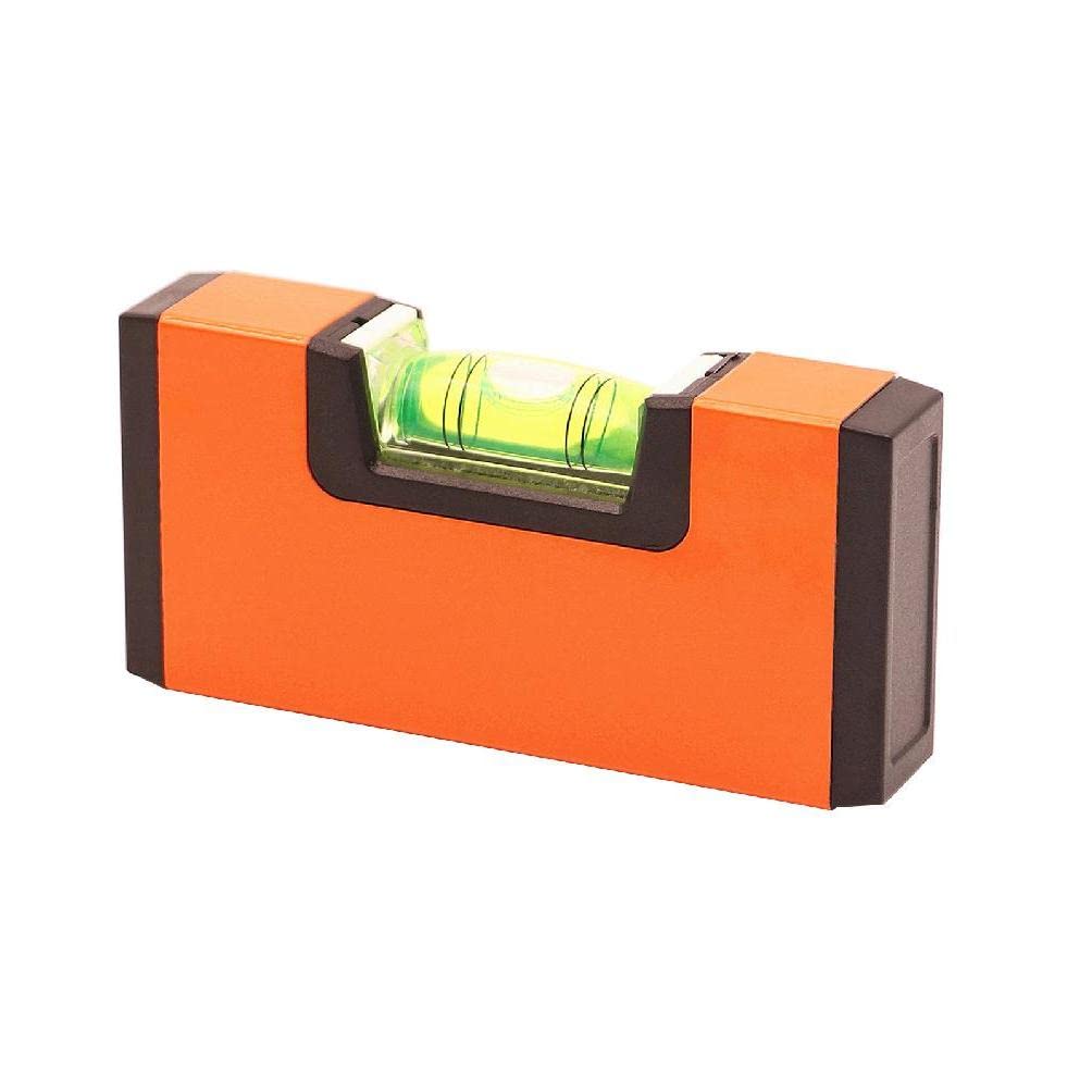 QMQJIA Small Pocket Level Tool Aluminium- Pocket Spirit Level with Base Bubble Level Lightweight for Floor Pictures Small Bubble Level Mini Bubble Level Picture Hanging- Square Picture Hanging- Mark-image-6
