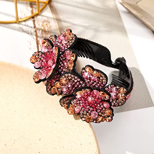 Pince à cheveux extensible en strass pour un chignon parfait - 5