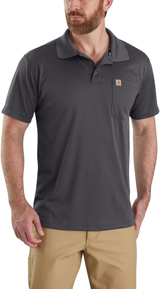 Polo Carhartt para Hombre Talla XL Negro miniatura 2
