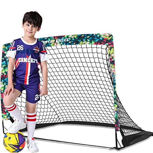 Dimples Excel Portería de Fútbol para Niños Plegables Portería Red para Niños Jardín Entrenamiento Futbol x1