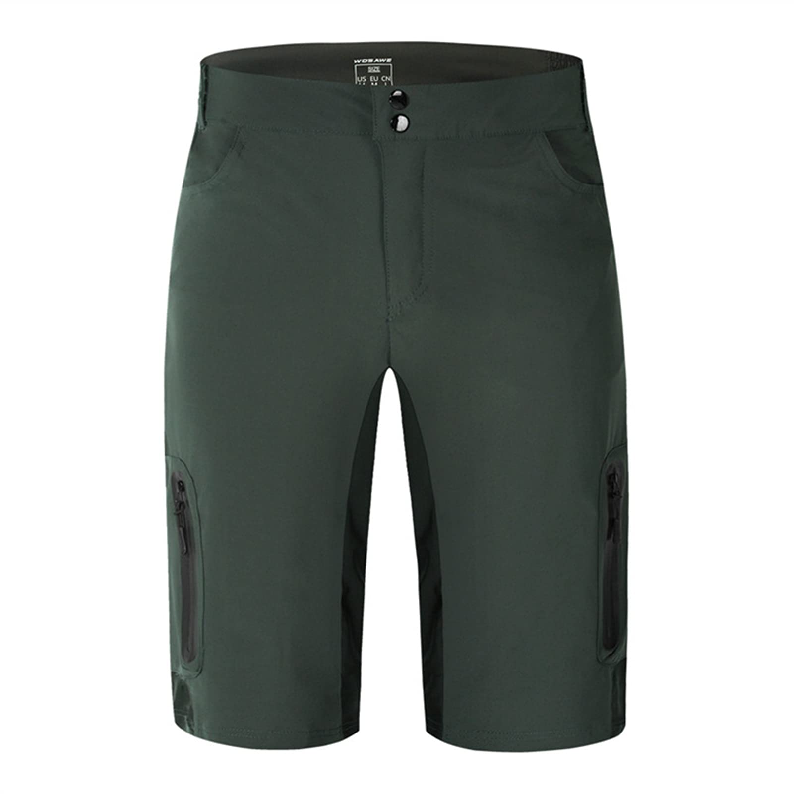 Szorty rowerowe Męskie spodenki rowerowe MTB Spodenki rowerowe Bez wyściełanych spodenek rowerowych Oddychające szybkoschnące spodenki do roweru górskiego Baggy Shorts do jazdy na świeżym powietrzu do biegania na siłownię (kolor: A, rozmiar: D (XL))