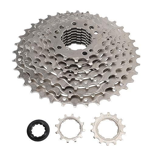 9 スピード 12 36T フリーホイール、カセット、アルミ合金電動原付用 9 スピードフリーホイール、中空で回転ノイズなし、フライホイールを取り付ける