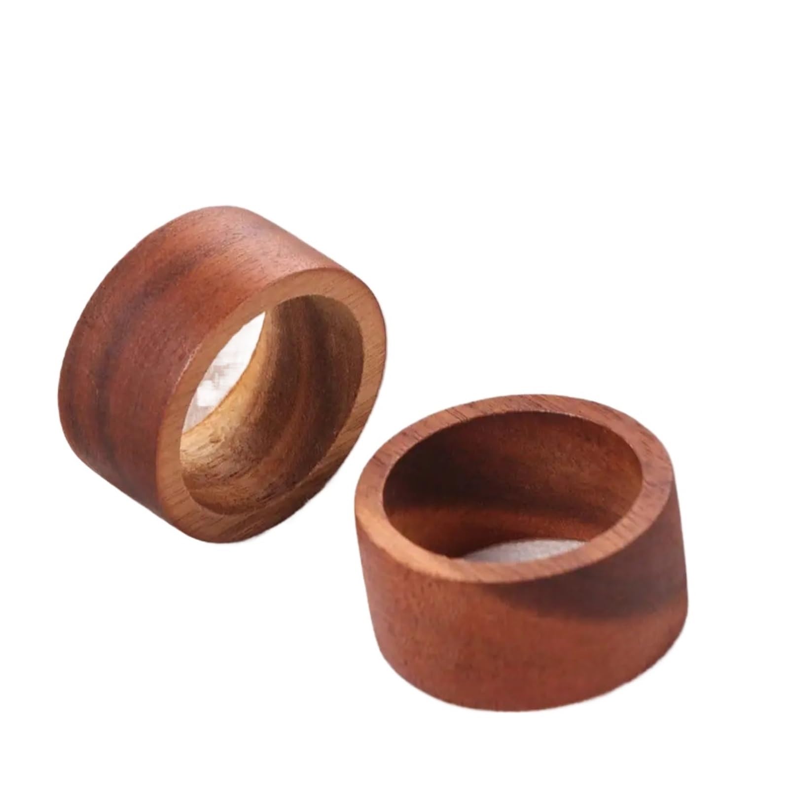 10Pcs Wooden Napkin Rings for Rustic Table Decor, Retro Round Napkin Holders for Dinner Party