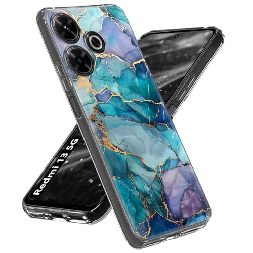 Image of Fashionury Soft Silicone Designer Printed Full Protection Printed Back Case Cover for Redmi 13 5G -D3182