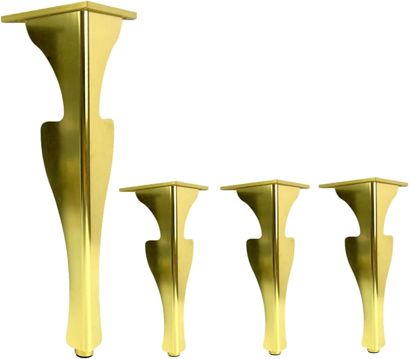 Rhllvj Gold Metal Heavy Duty Furniture Legs, Aluminum Upholstered Table Legs For Side Tables, Tv Cabinets And Cabinets With Screws(,18Cm (7.08In))