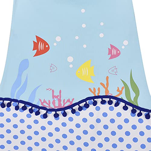 Sunny Fashion Girls Dress T-Shirt Cotton Bird Embroidered Short Sleeve Size 2-63