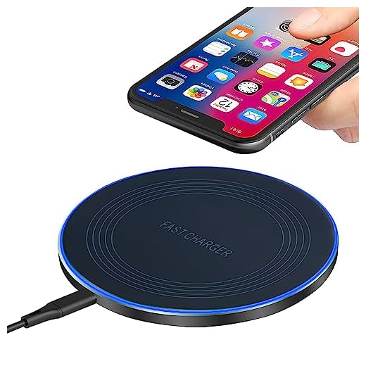Caricatore Wireless Charger, 20W Max Caricatore Senza Fili Portatile Rapida Caricabatterie Wireless per Apple iPhone 16/15/14/13/12/11/SE/X/8, Caricatore per Samsung Galaxy S23 S22 S21, Pixel, Huawei