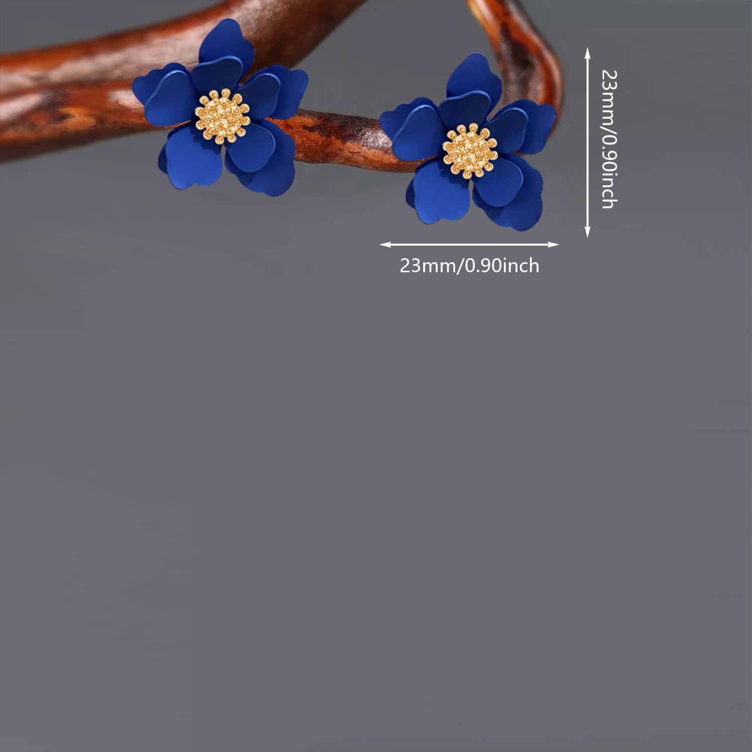 Bohemian Alloy Flower Matte Flower Floral Lightweight Dangle Drop Earrings Boho Daisy Shaped Earrings for Women - Image 5