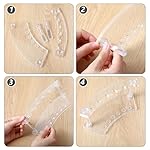 2 PCS Pen Display Stand Acrylic Pen Stand Plastic Pens Holder Clear Rack Beaded Slots Display Eyebrow Makeup Brush Rack Organizer for School Office Home Store (Clear) - Image 3