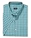 Arrow Men's Big and Tall Hamilton Poplins Short Sleeve Button Down Plaid Shirt